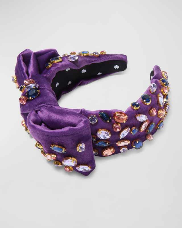 Glittering Crystal Holly Headband